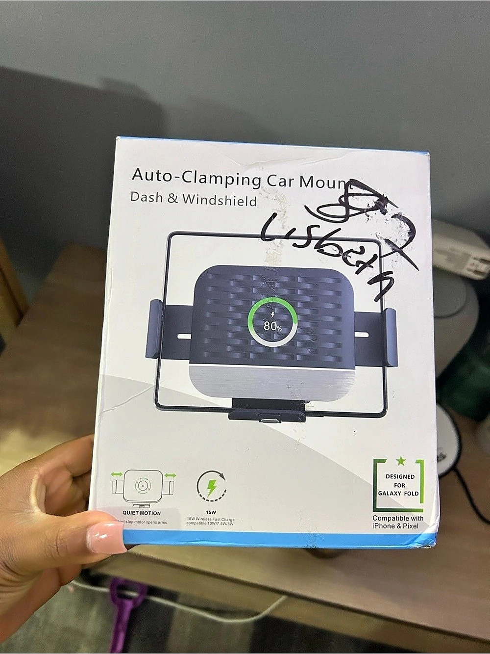 ANPULES Auto-Clamping Wireless Car Charger for Galaxy Z Fold